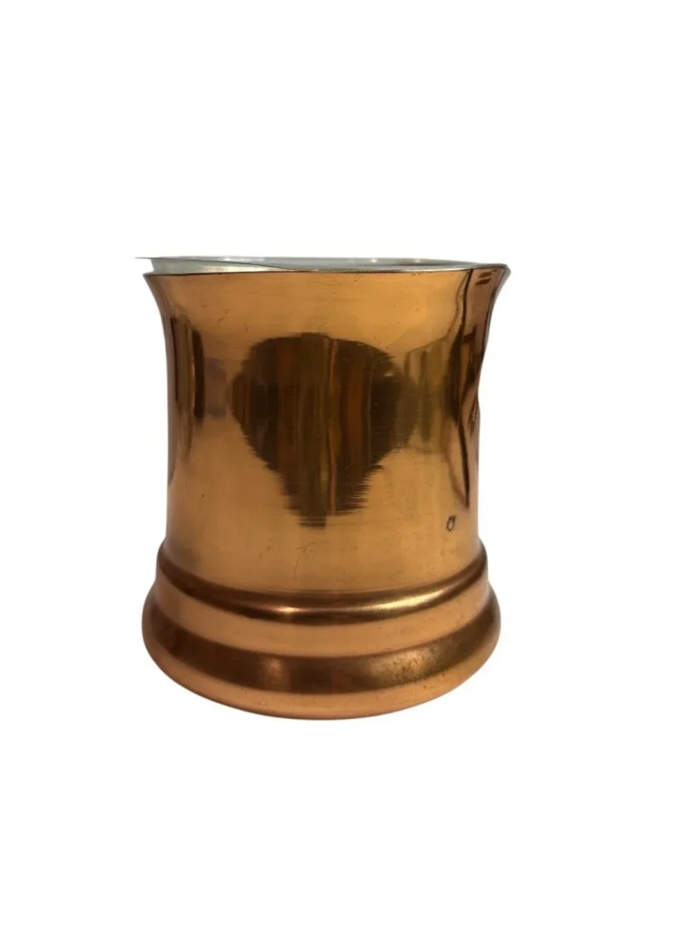 Le Saucier Copper Sauce Pot With Wooden Handle & Removable Liner Classic Design